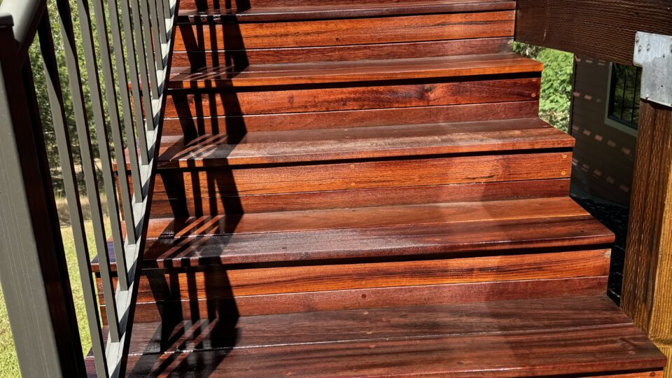 deck stairs staining near me