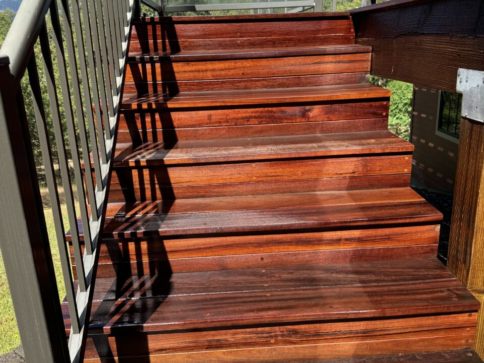 deck stairs staining near me